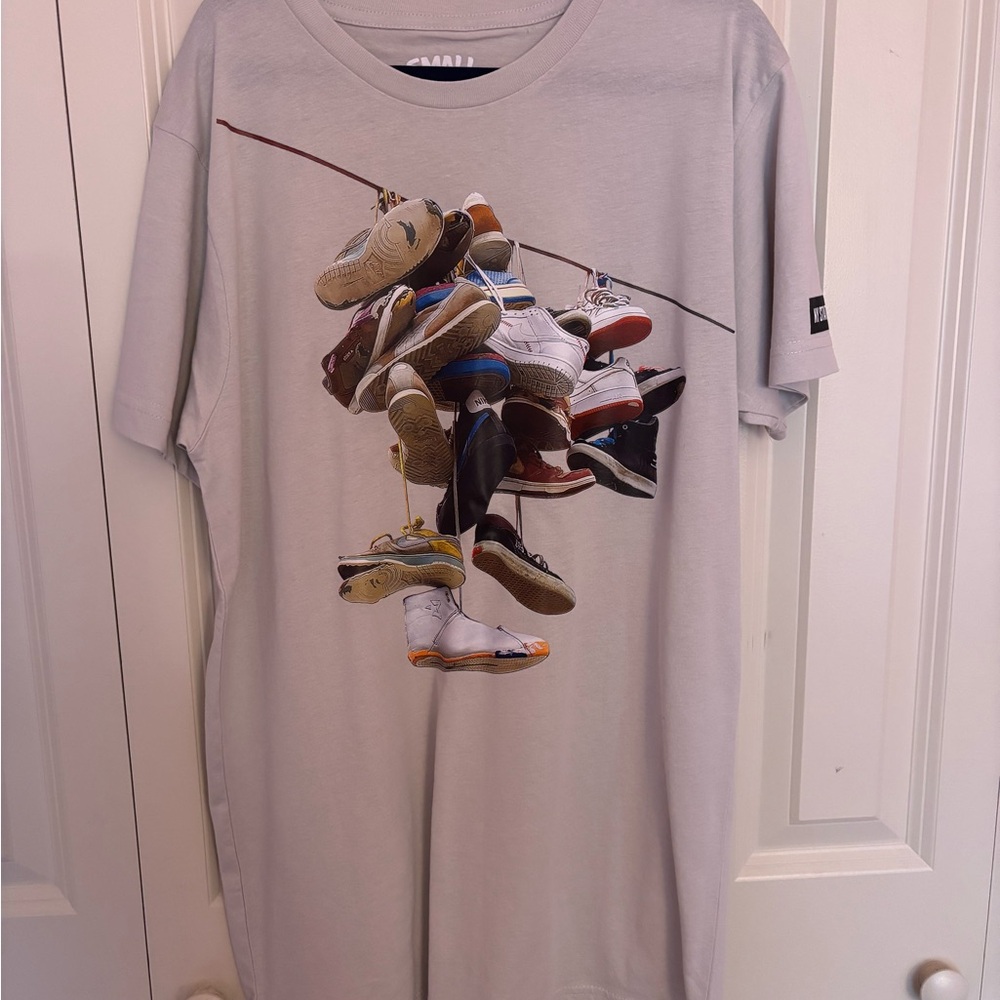 State of Mind Light Gray Crewneck Tee with White Logo